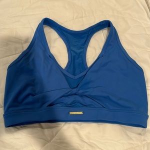 Gymshark x Whitney Simmons Volume 4 Collection: Mesh Sports Bra in Optimist Blue